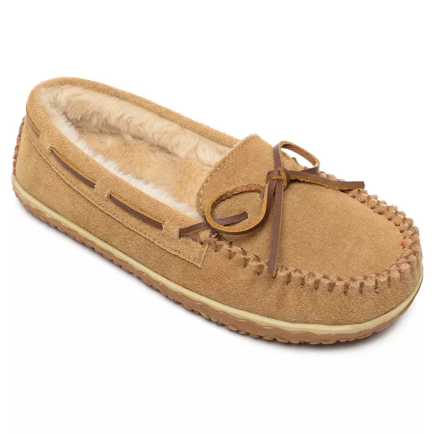 'Minnetonka' Women's Tilia Pile Lined Moc Slipper - Cinnamon 1 'Minnetonka' Women's Tilia Pile Lined Moc Slipper - Cinnamon