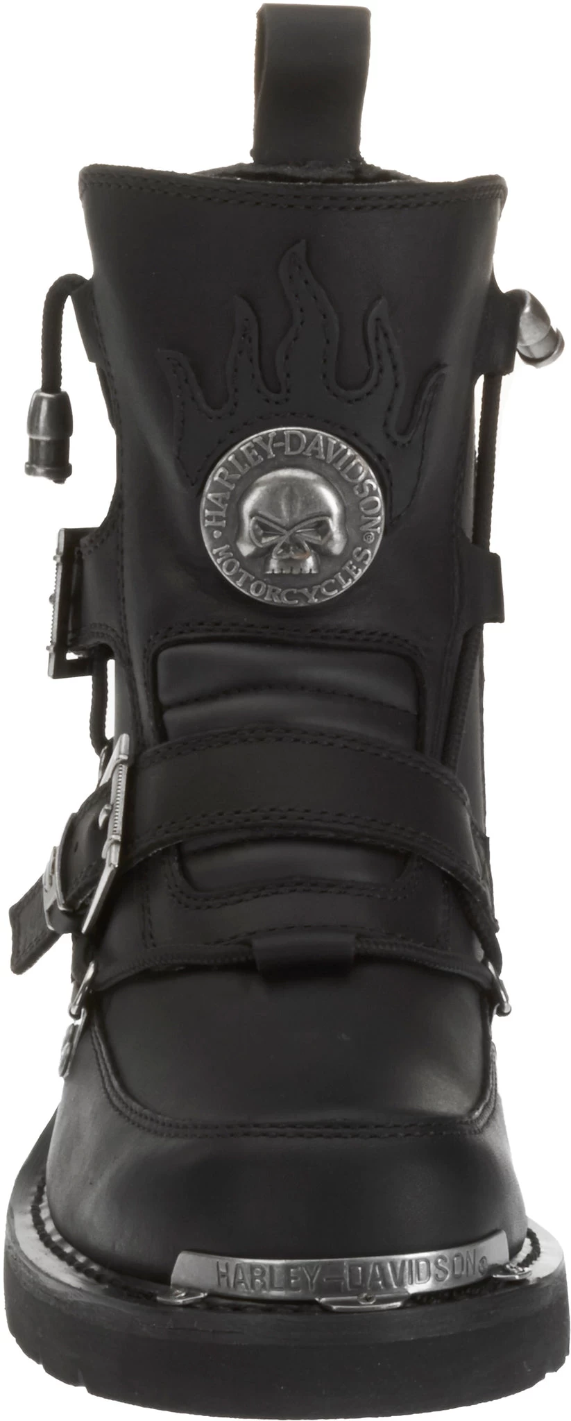 'Harley Davidson' Men's 6" Distortion Skull Zip Boot - Black 3 'Harley Davidson' Men's 6" Distortion Skull Zip Boot - Black - Image 3