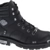 'Harley Davidson' Men's 6.25" Bonfield Zip Boot - Black