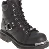 'Harley Davidson' Women's 5.5" Maddy Zip Boot - Black