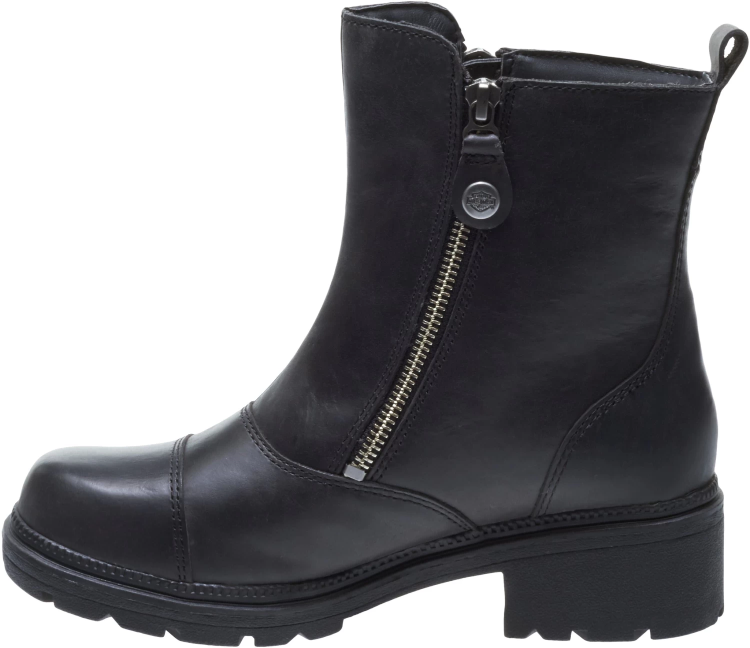 'Harley Davidson' Women's 5.5" Amherst Pull On Side Zip - Black 2 'Harley Davidson' Women's 5.5" Amherst Pull On Side Zip - Black - Image 2
