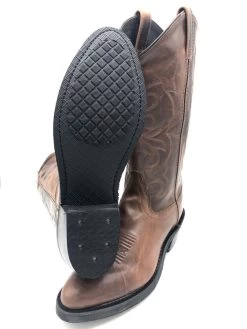 'Old West' Men's 13" Western Narrow Round Toe - Brown -Footwear Sales Store IMG 2910 1024x1024@2x