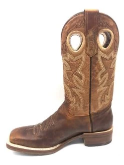 'Tanner Mark' Men's 13" Western Square Toe - Orange (Tan) / Marble Orix -Footwear Sales Store IMG 3256 1024x1024@2x