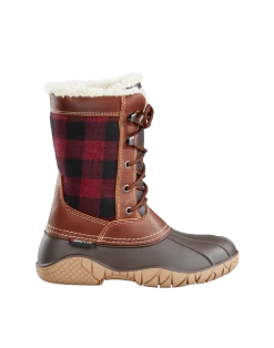 'Baffin' Women's Jasper Insulated WP Boot - Red / Black Plaid