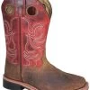 'Smoky Mountain' Children's Jesse Western Square Toe - Brown / Burnt Apple