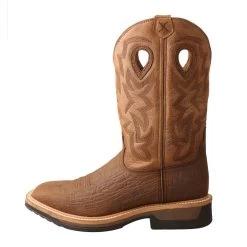 'Twisted X' Men's Lite Western WP Work - Dk. Brown / Tan -Footwear Sales Store MLCWW05.02 1024x1024@2x
