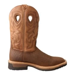 'Twisted X' Men's Lite Western WP Work - Dk. Brown / Tan -Footwear Sales Store MLCWW05.04 1024x1024@2x
