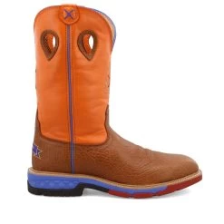 'Twisted X' Men's 12" Western EH Alloy Toe - Tan / Orange -Footwear Sales Store MXBA003.02 4800x4800 R 1024x1024@2x