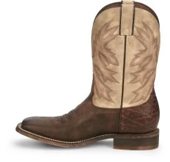 'Nocona' Men's 11" Henry Western Square Toe - Antiqued Brown Cowhide / Vintage Stone -Footwear Sales Store NCA 009 HR5570 1024x1024@2x
