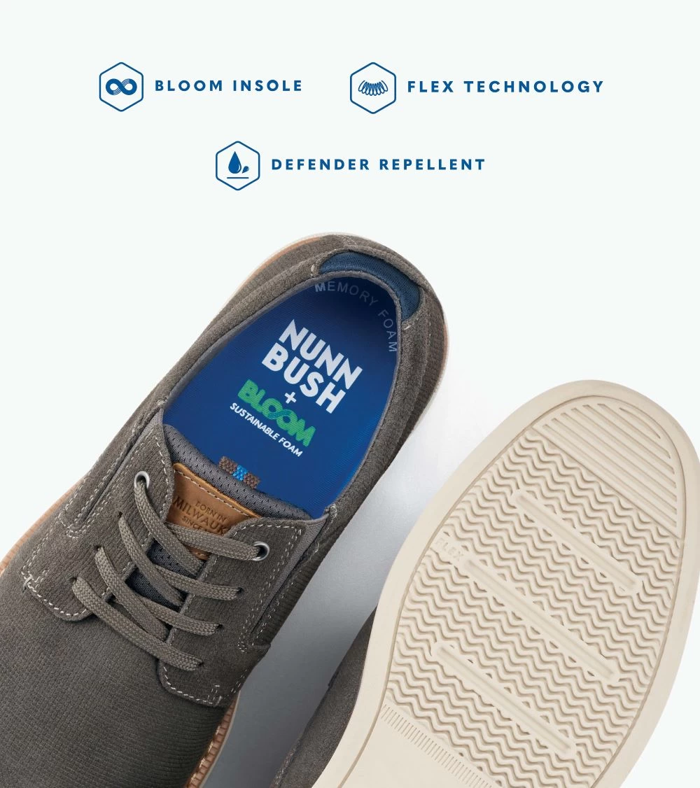 'Nunn Bush' Men's Otto Plain Toe Chukka - Black Tumbled 7 'Nunn Bush' Men's Otto Plain Toe Chukka - Black Tumbled - Image 7