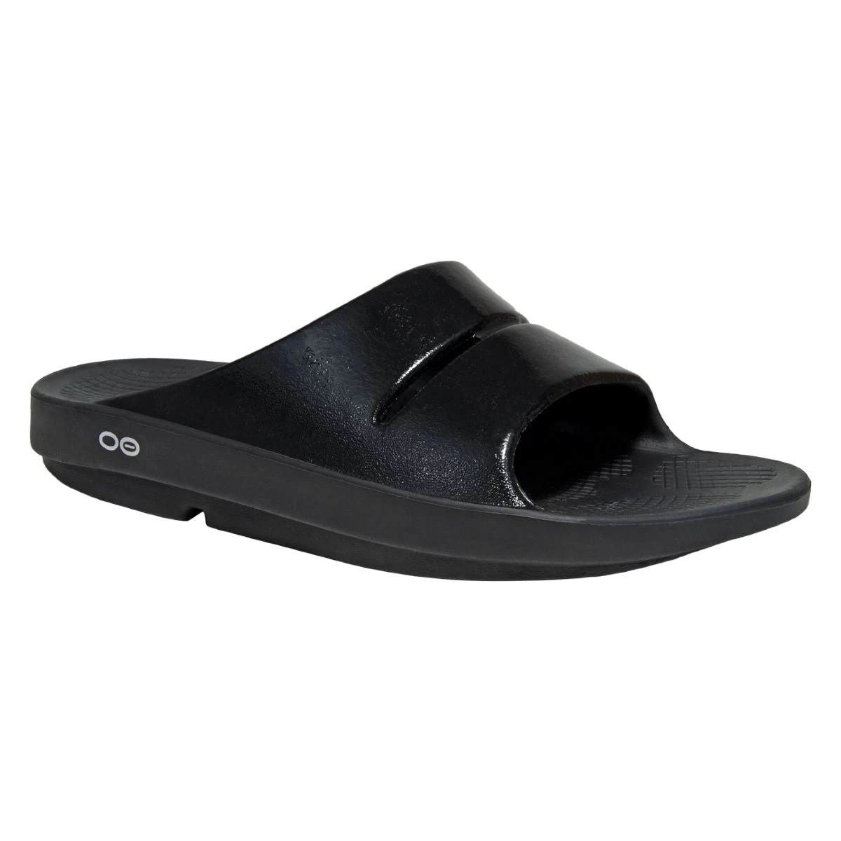 'OOFOS' Women's OOahh Luxe Slide - Black 1 'OOFOS' Women's OOahh Luxe Slide - Black