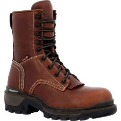 'Rocky' Men's 9" Rams Horn EH WP Logger Soft Toe - Brown -Footwear Sales Store RKK0395 1024x1024@2x