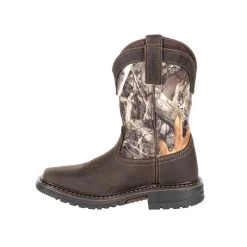 'Rocky' Youth Ride FLX WP Boot - Brown / Realtree Camo -Footwear Sales Store RKW0258C instep profile 1024x1024@2x