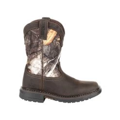 'Rocky' Youth Ride FLX WP Boot - Brown / Realtree Camo