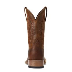 'Ariat' Men's 11" Rowder VentTek 360° Western Square Toe - Earth / Mack Brown -Footwear Sales Store S22 MNS WEST 10040237 heel 1024x1024@2x
